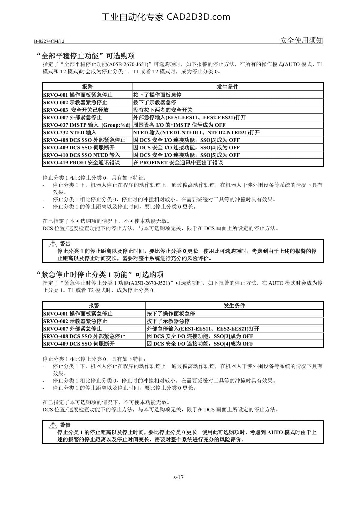 机器人的停止方法