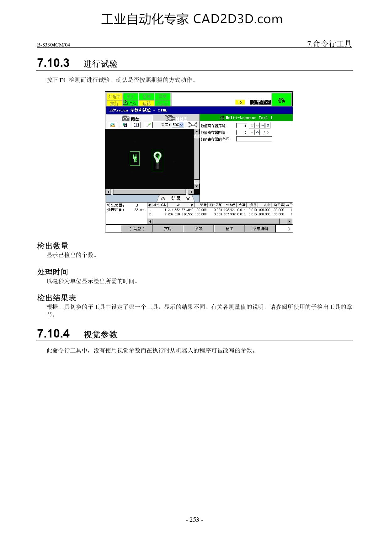 进行试验 视觉参数