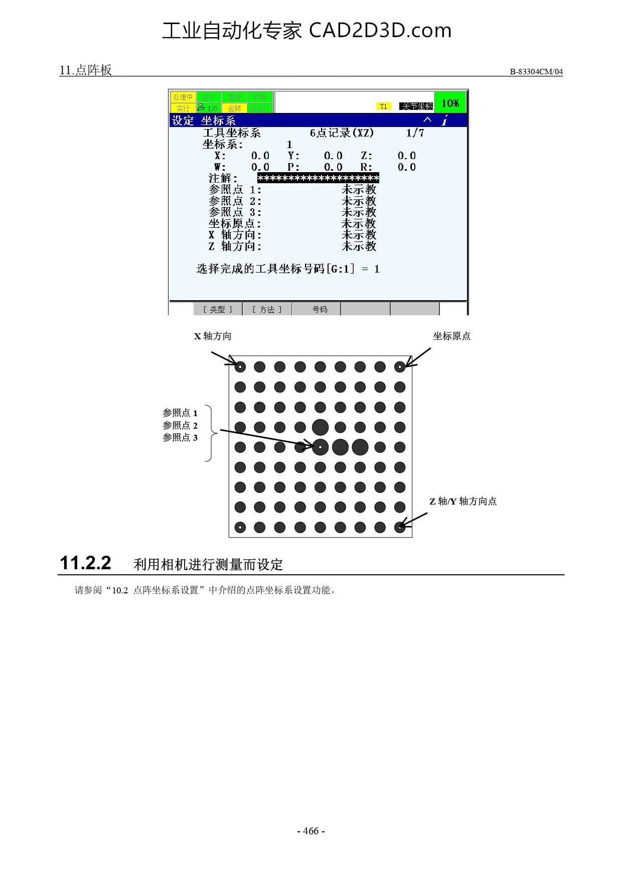 利用相机进行测量而设定