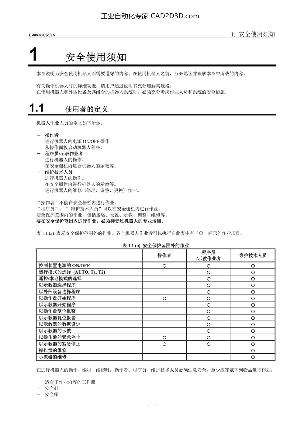 安全使用须知