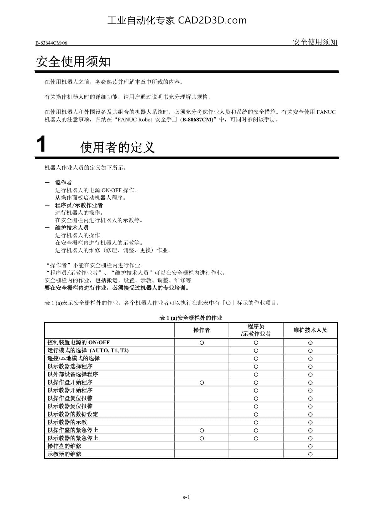 安全使用须知