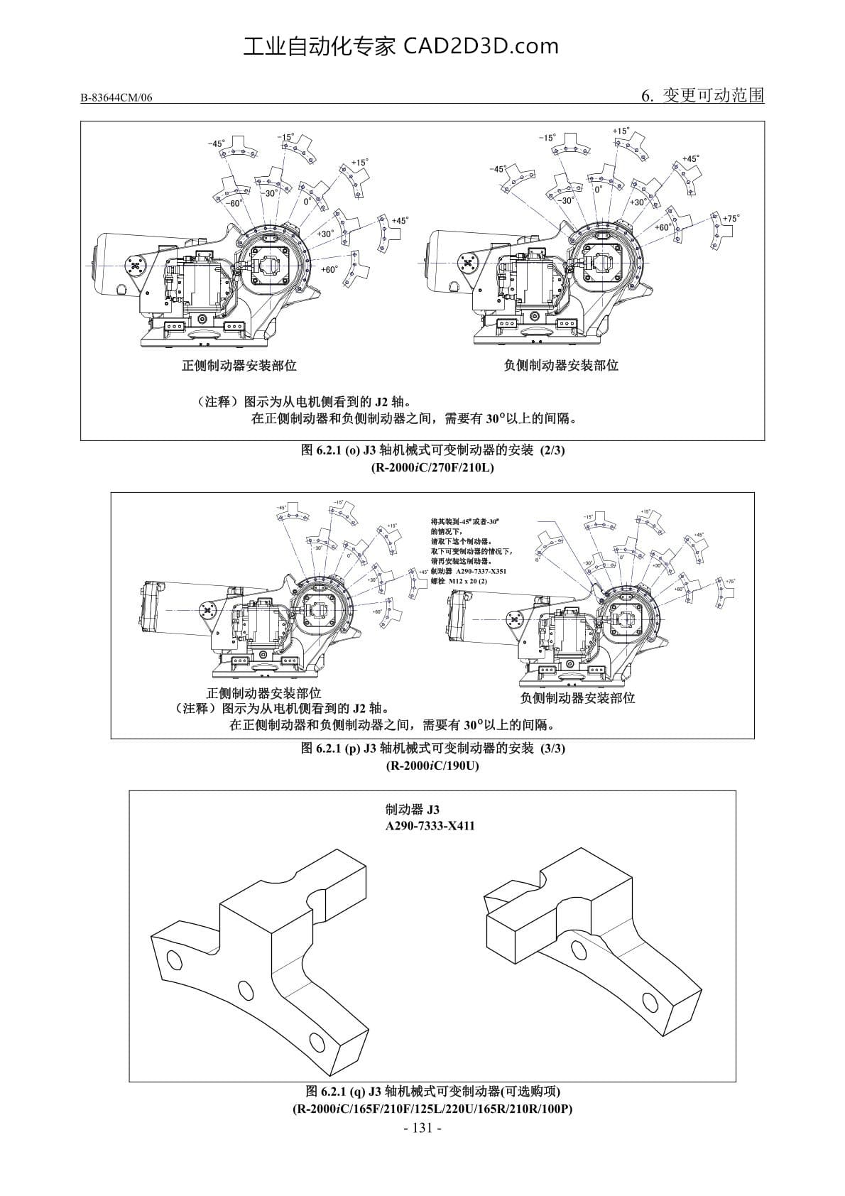 J3轴机械式可变制动器