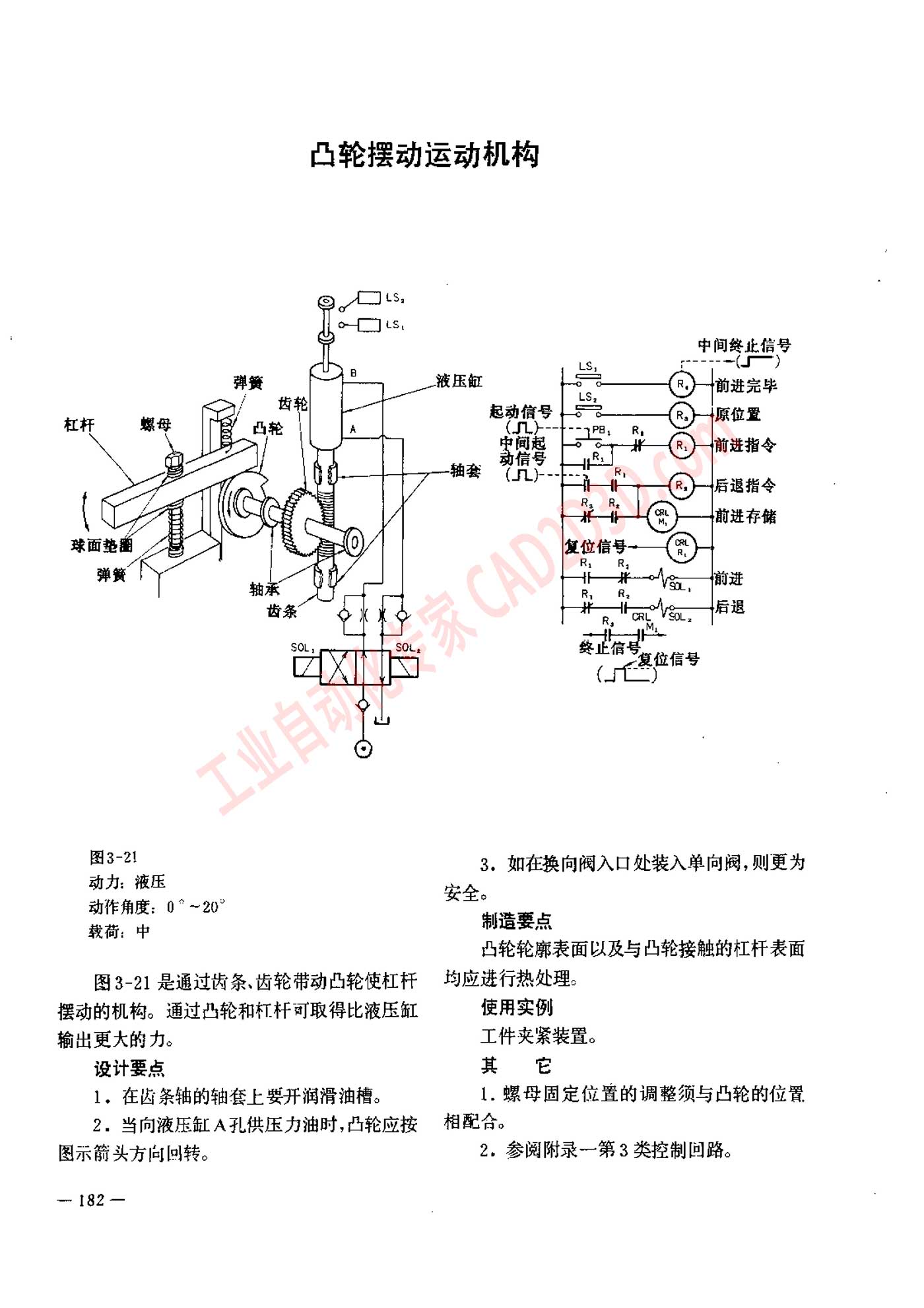 凸轮摆动运动机构