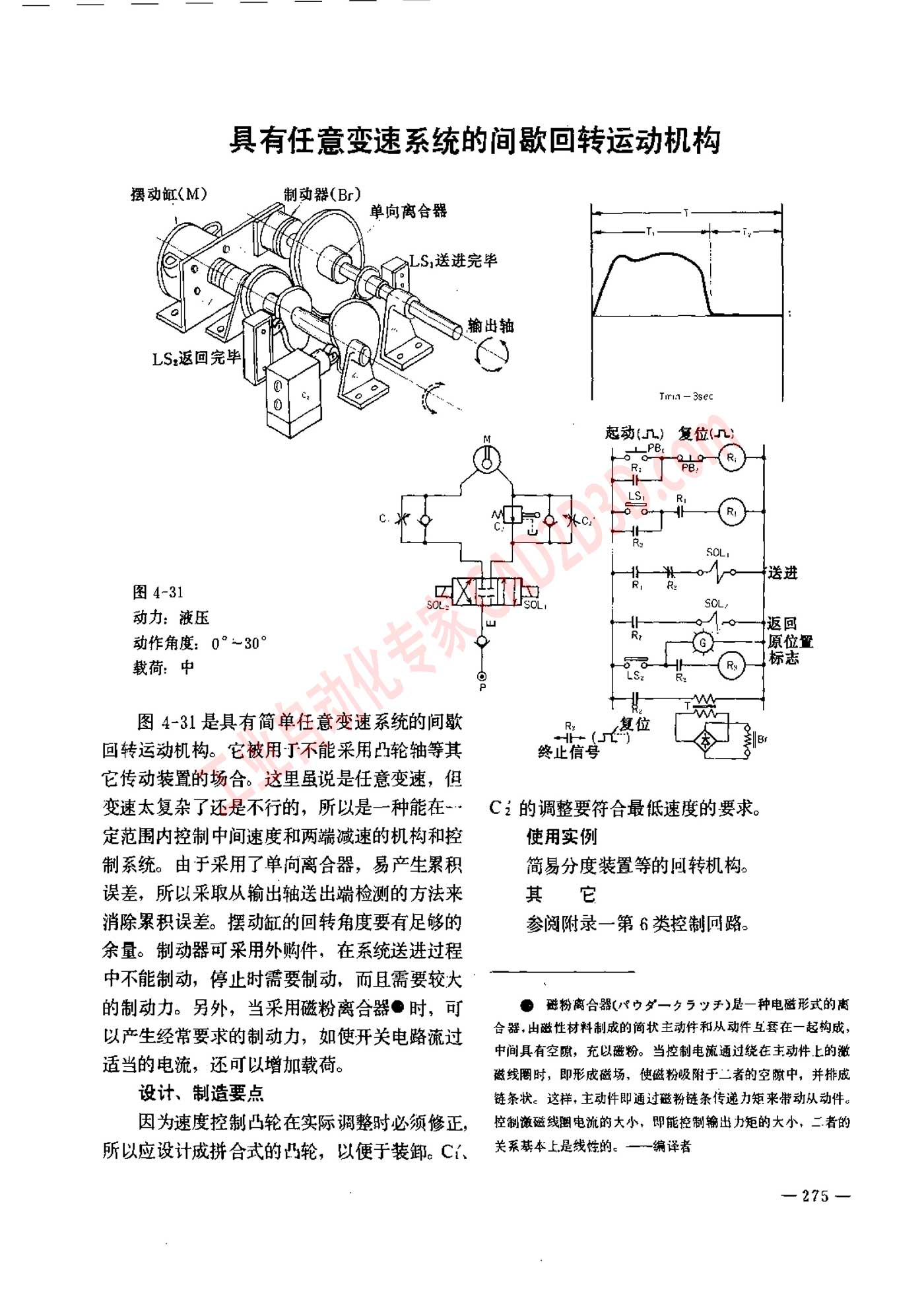 具有任意变速系统的间歇回转运动机构