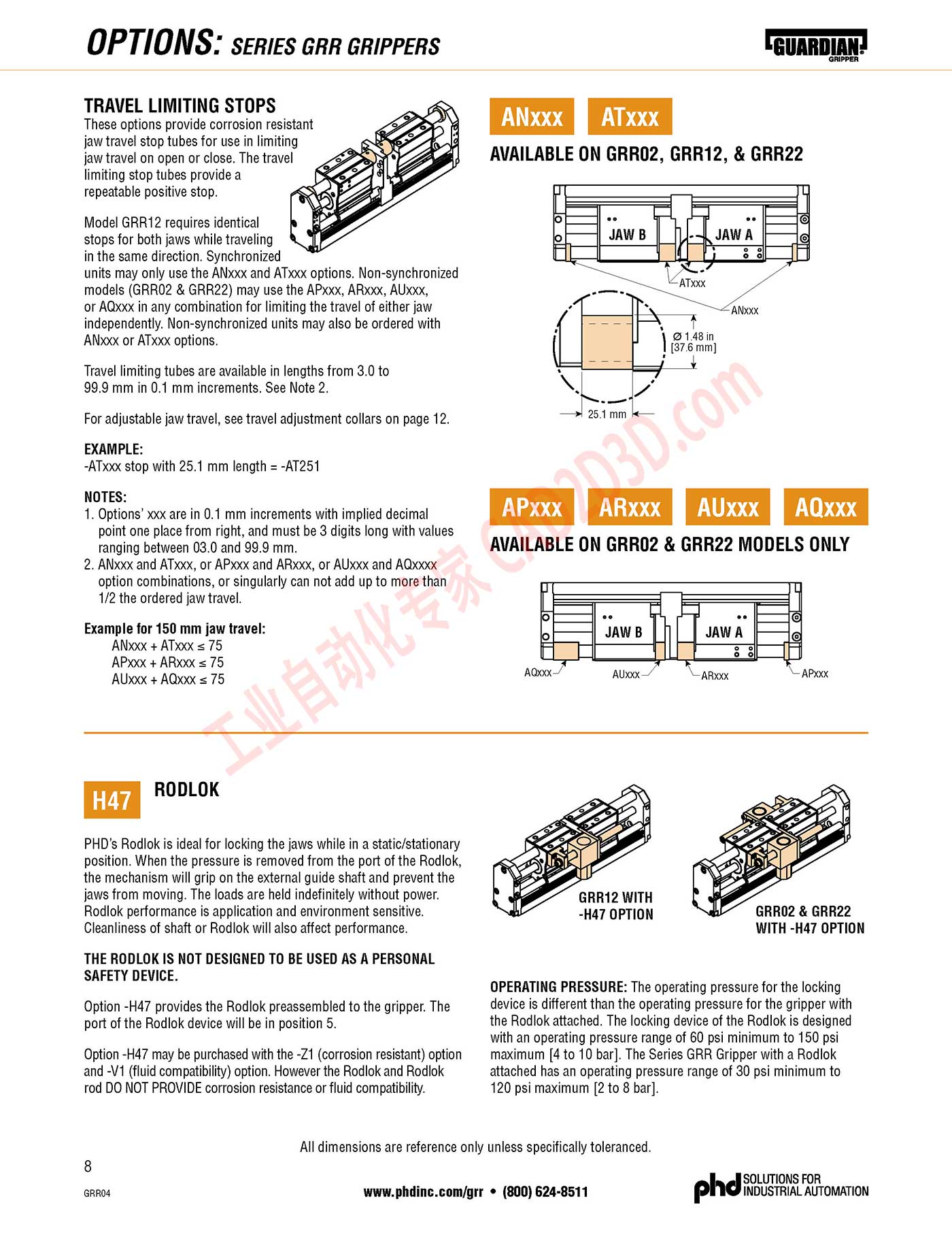 Options Travel Limitng Stops