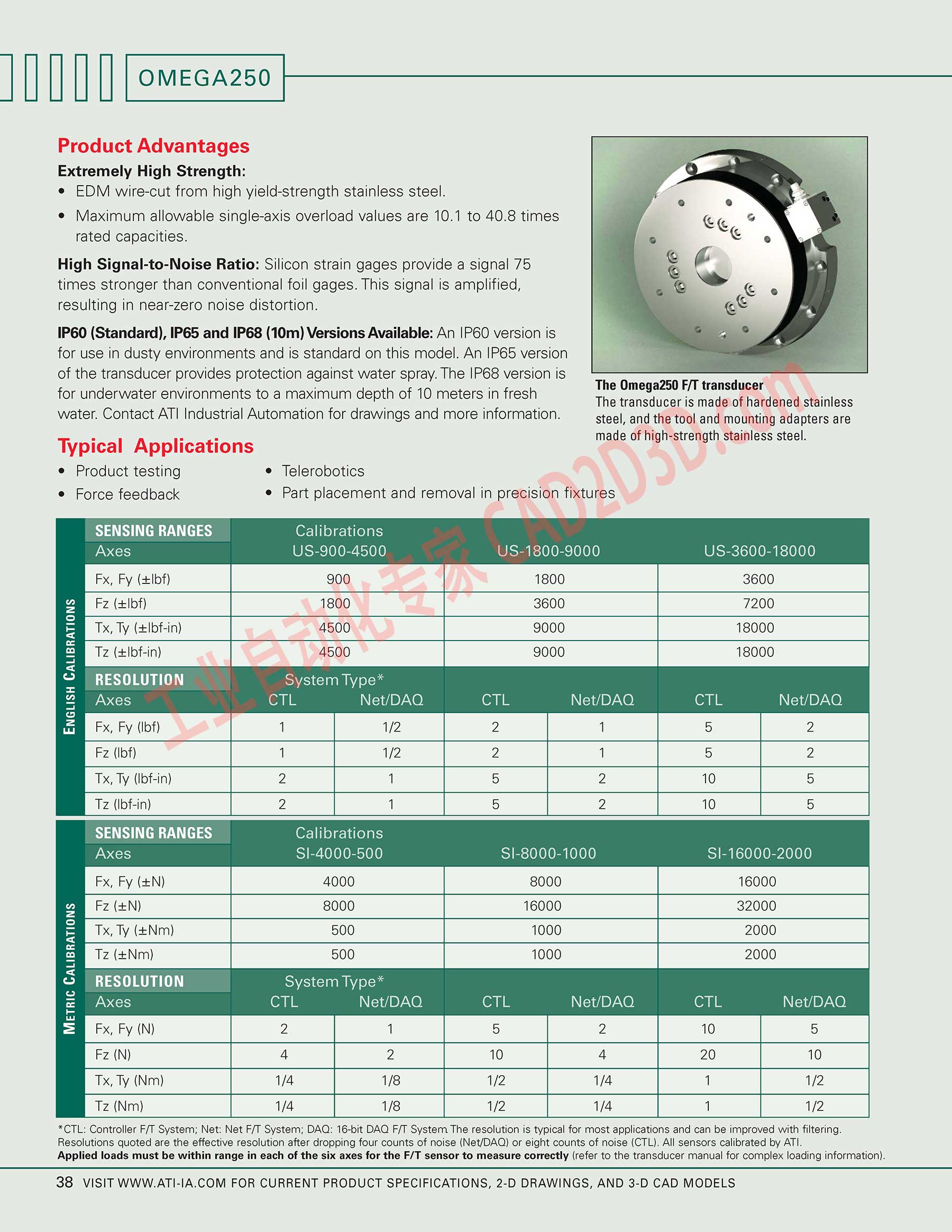 OMEGA250 产品优势 Product Advantages