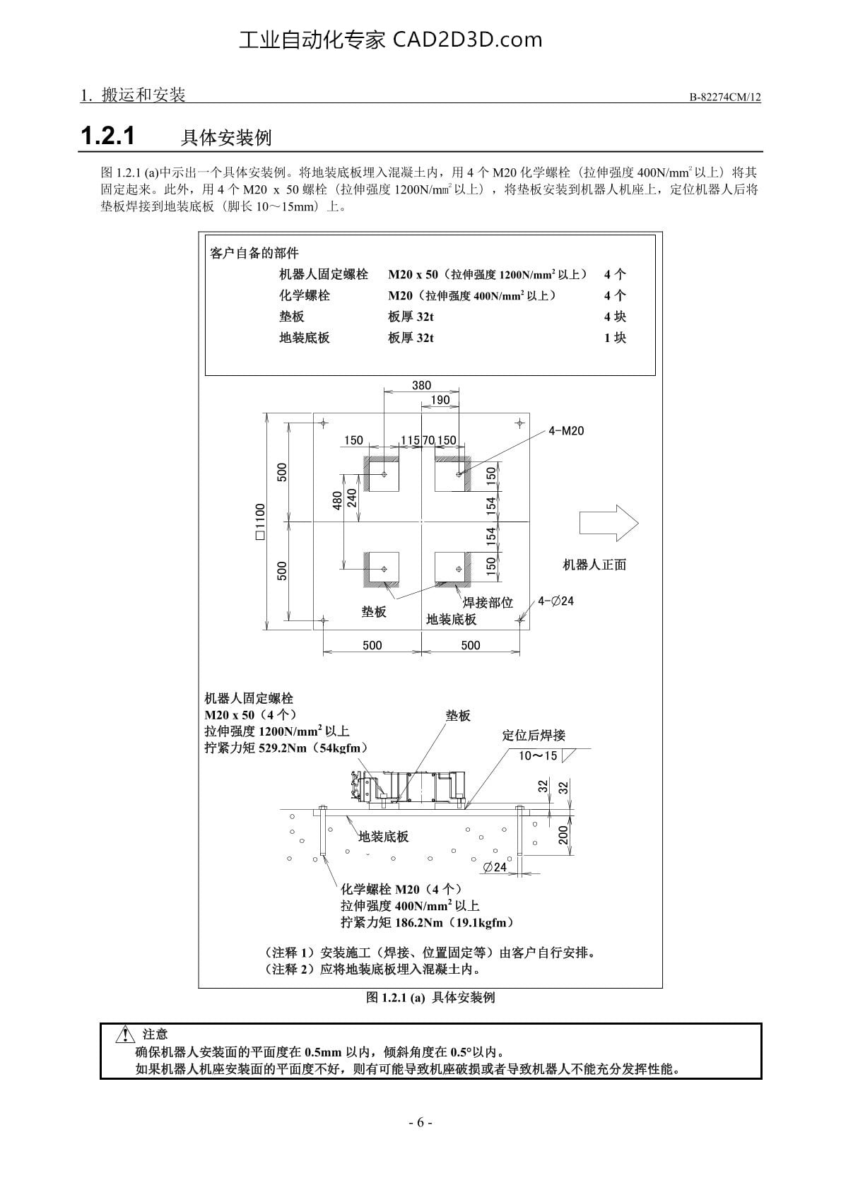 具体安装例