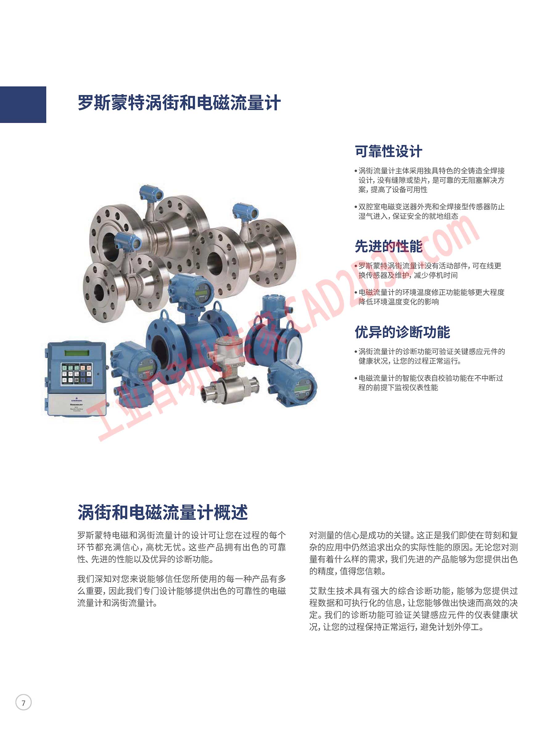罗斯蒙特涡街和电磁流量计