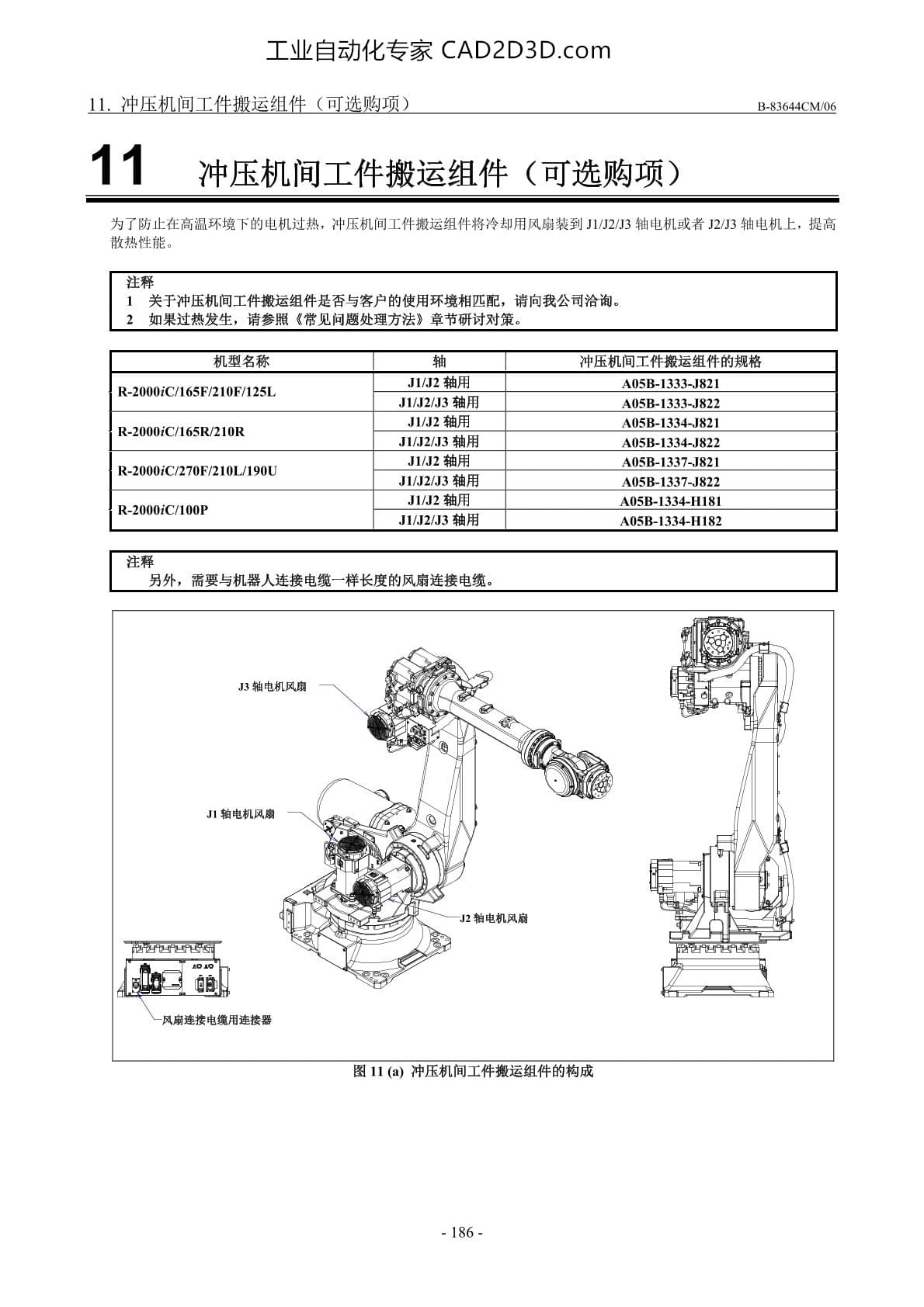 冲压机间工件搬运组件