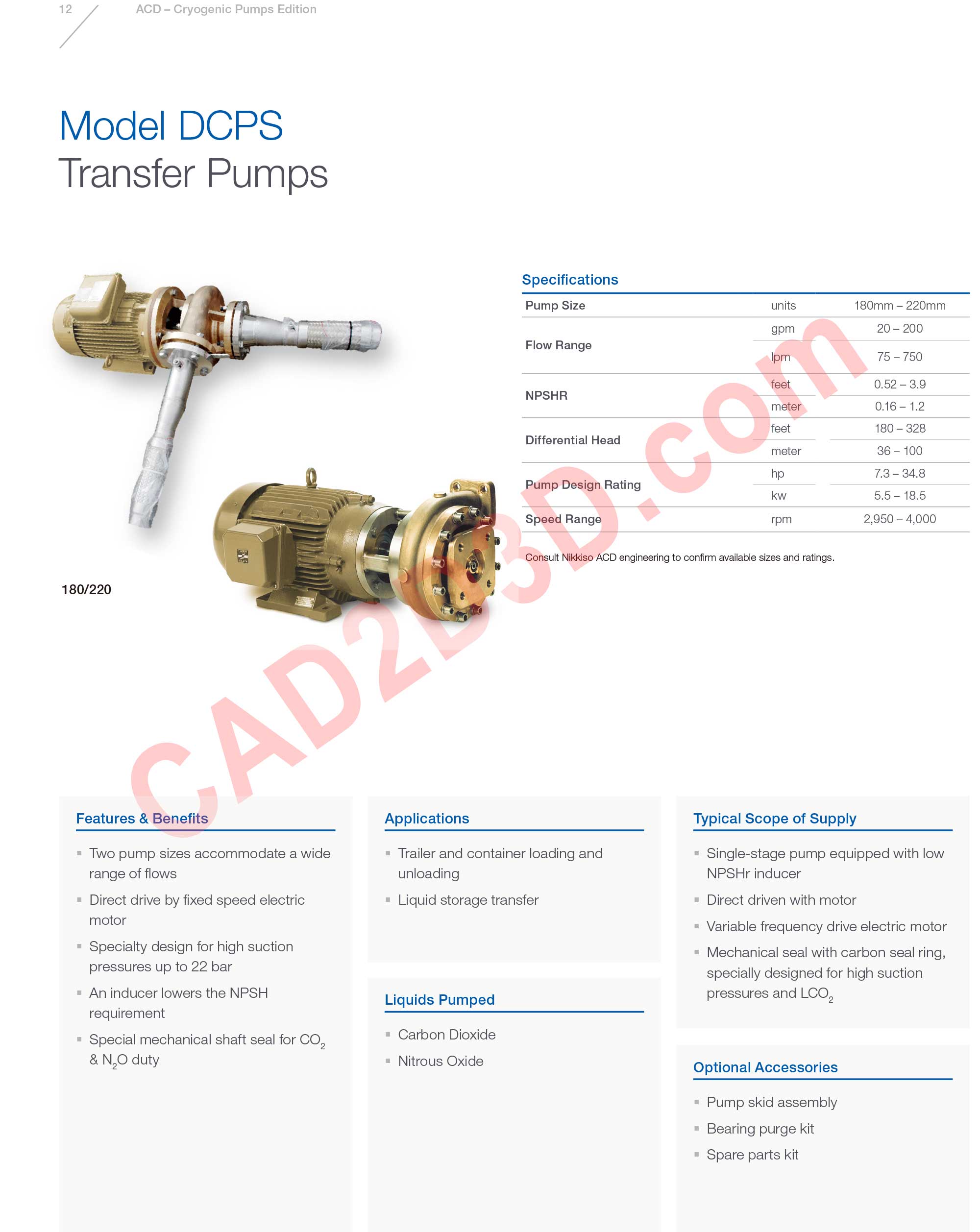Model DCPS 输送泵