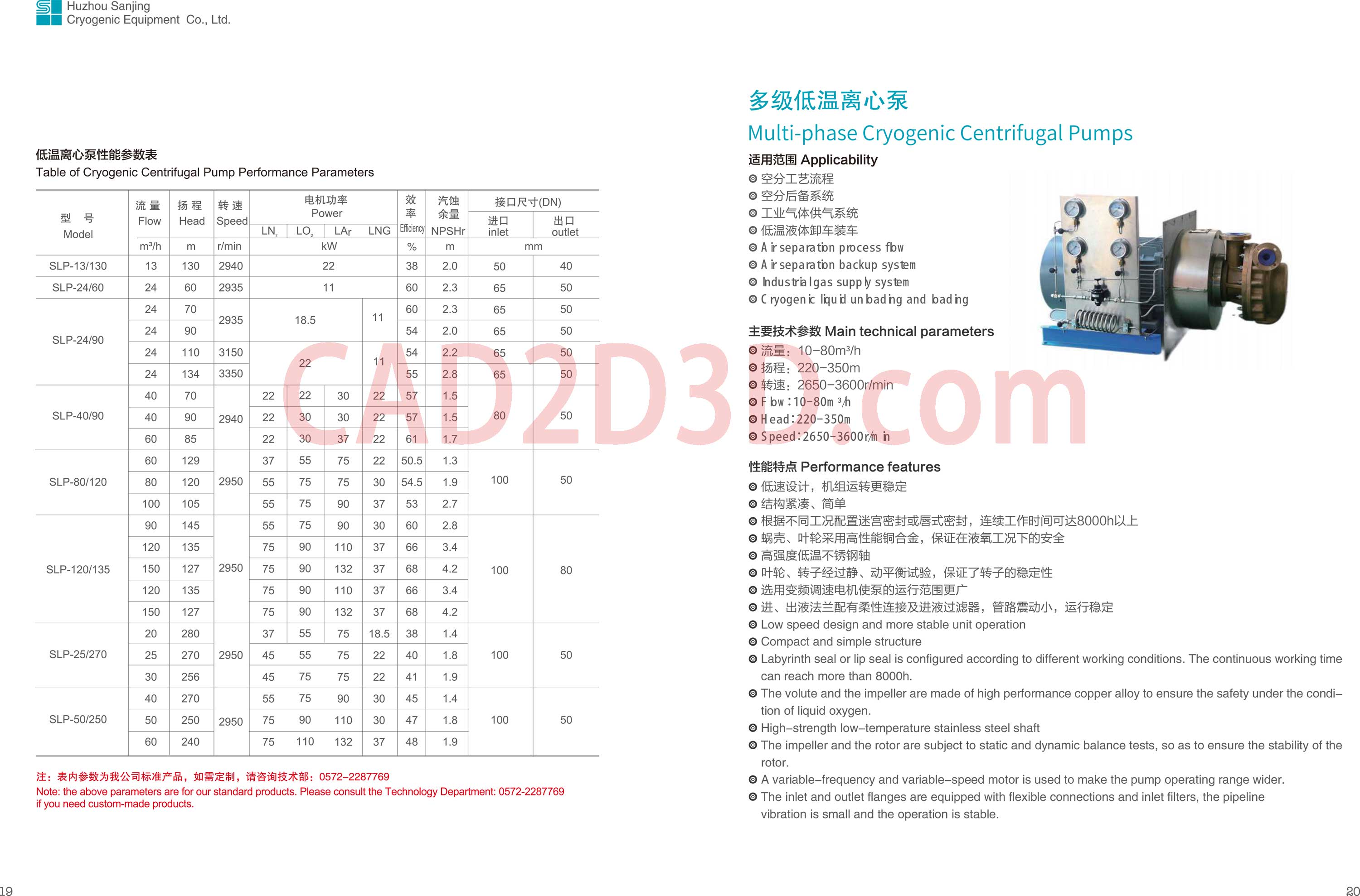 低温离心泵、多级低温离心泵
