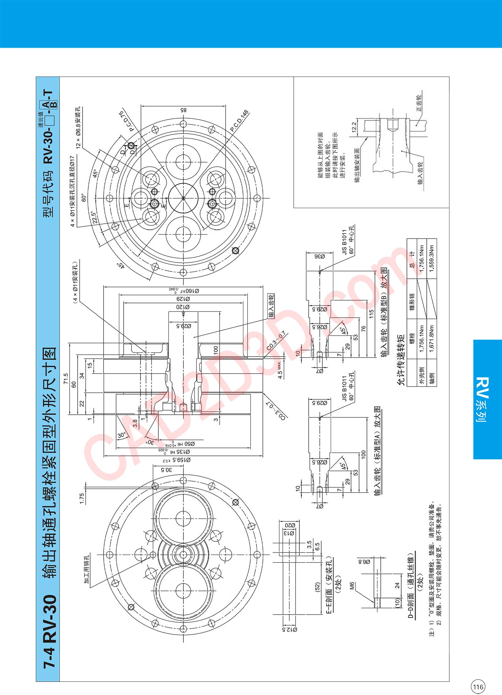 RV 系列 外形尺寸图