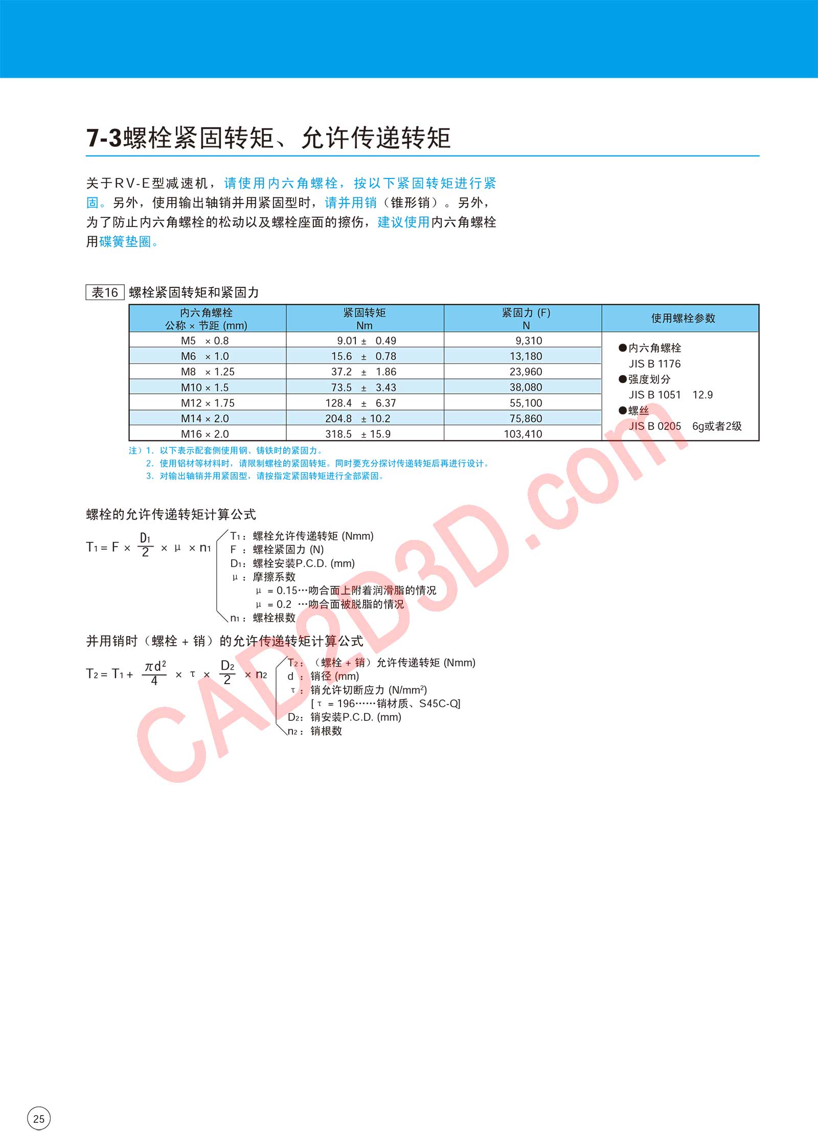 RV-E 系列 设计注意事项