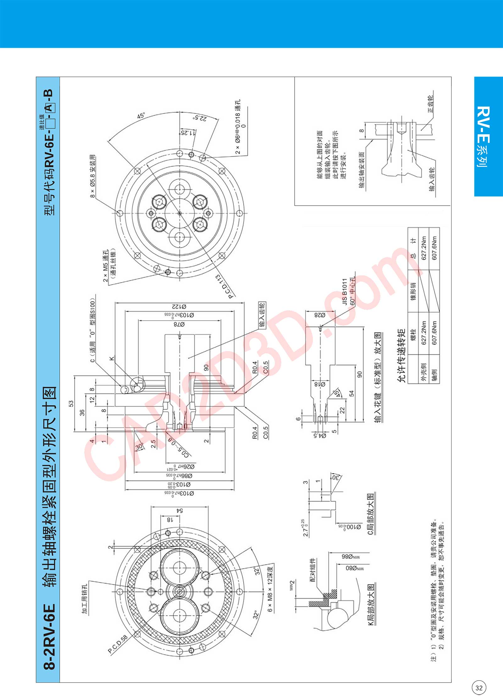 RV-E 系列 外形尺寸图
