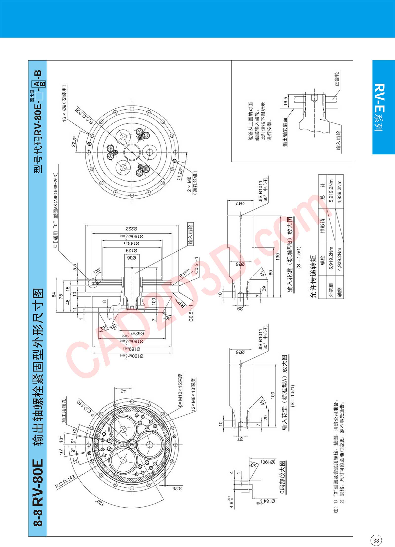 RV-E 系列 外形尺寸图