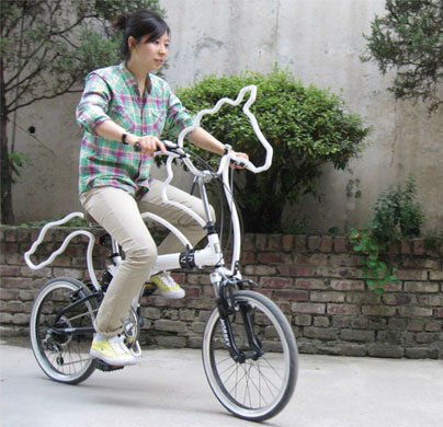 野马形状自行车