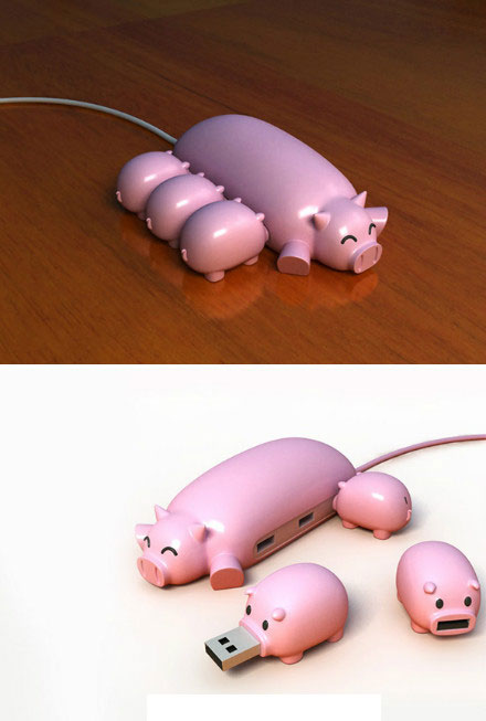 创意可爱猪 USB