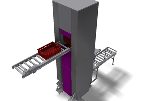 垂直转运输送机3D模型通用格式下载