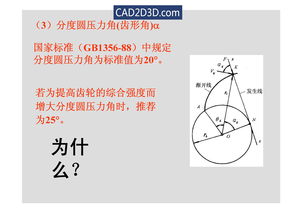 渐开线齿轮几何尺寸参数及传动计算