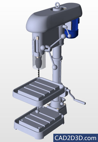 台钻手工钻3D下载 SolidWorks格式