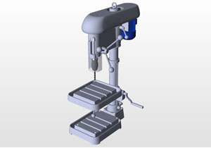 台钻手工钻3D源文件 SolidWorks格式免费下载