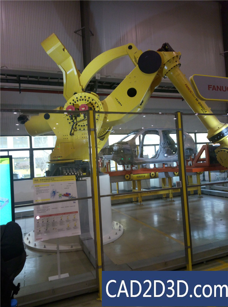 上海发那科（FANUC）机器人工厂（机器人应用场景展厅）参观 现场图片