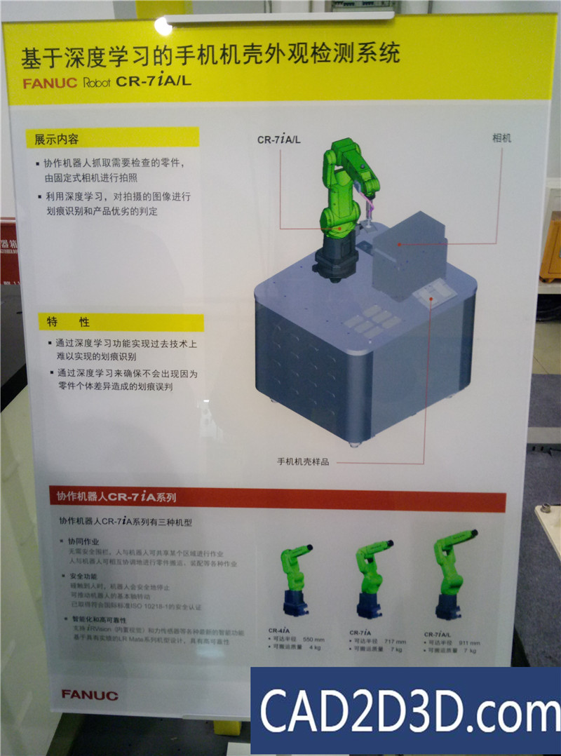 上海发那科（FANUC）机器人工厂（机器人应用场景展厅）参观 现场图片