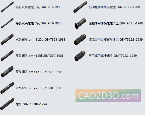 螺栓（bolt / stud）和螺钉（screw）的区别联系