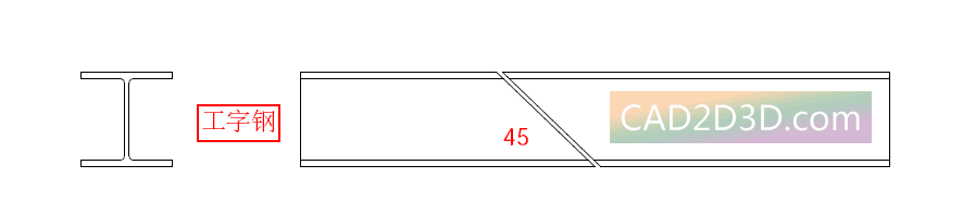 型钢（槽钢/工字钢/角钢）对接接口形状