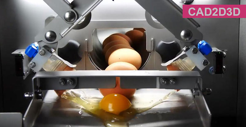 鸡蛋破壳机，自动破壳，蛋清蛋黄分离