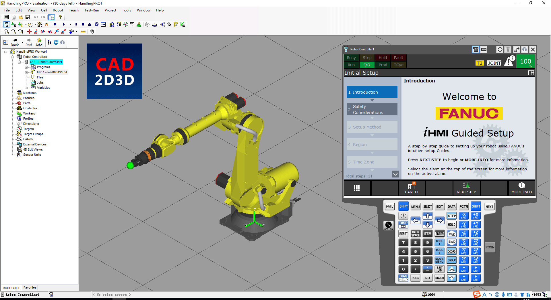 发那科机器人 FANUC ROBOGUIDE V9 离线编程 动画仿真模拟软件免费下载