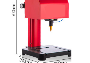 PLC控制气动打标机，冲击力2~3公斤力