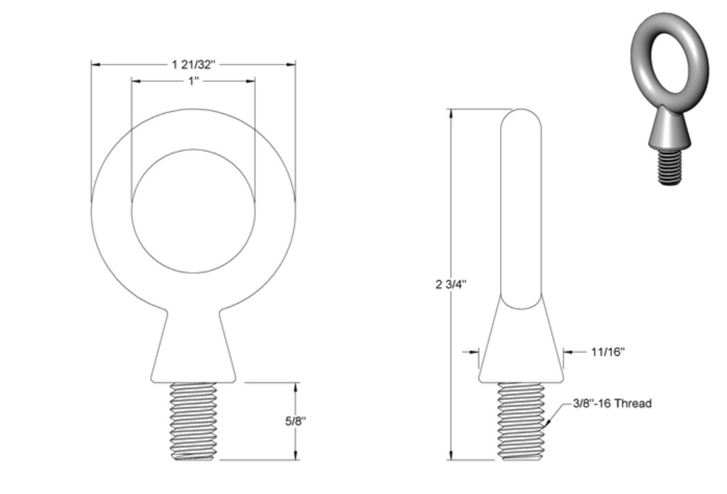 吊耳吊环3D模型免费下载，SolidWorks零件图格式