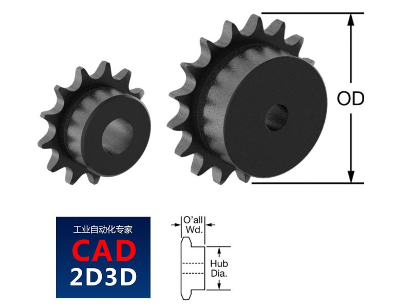 链轮3D源文件下载，SolidWorks 零件格式