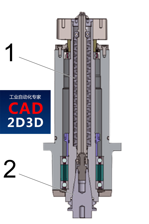 机床电主轴内部结构，刀具刀柄如何与主轴连接，如何实现快速换刀