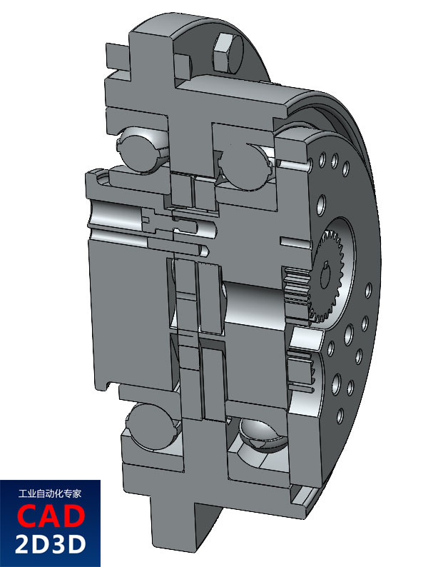 RV减速机3D模型免费下载，SolidWorks源文件，含stp通用3D格式