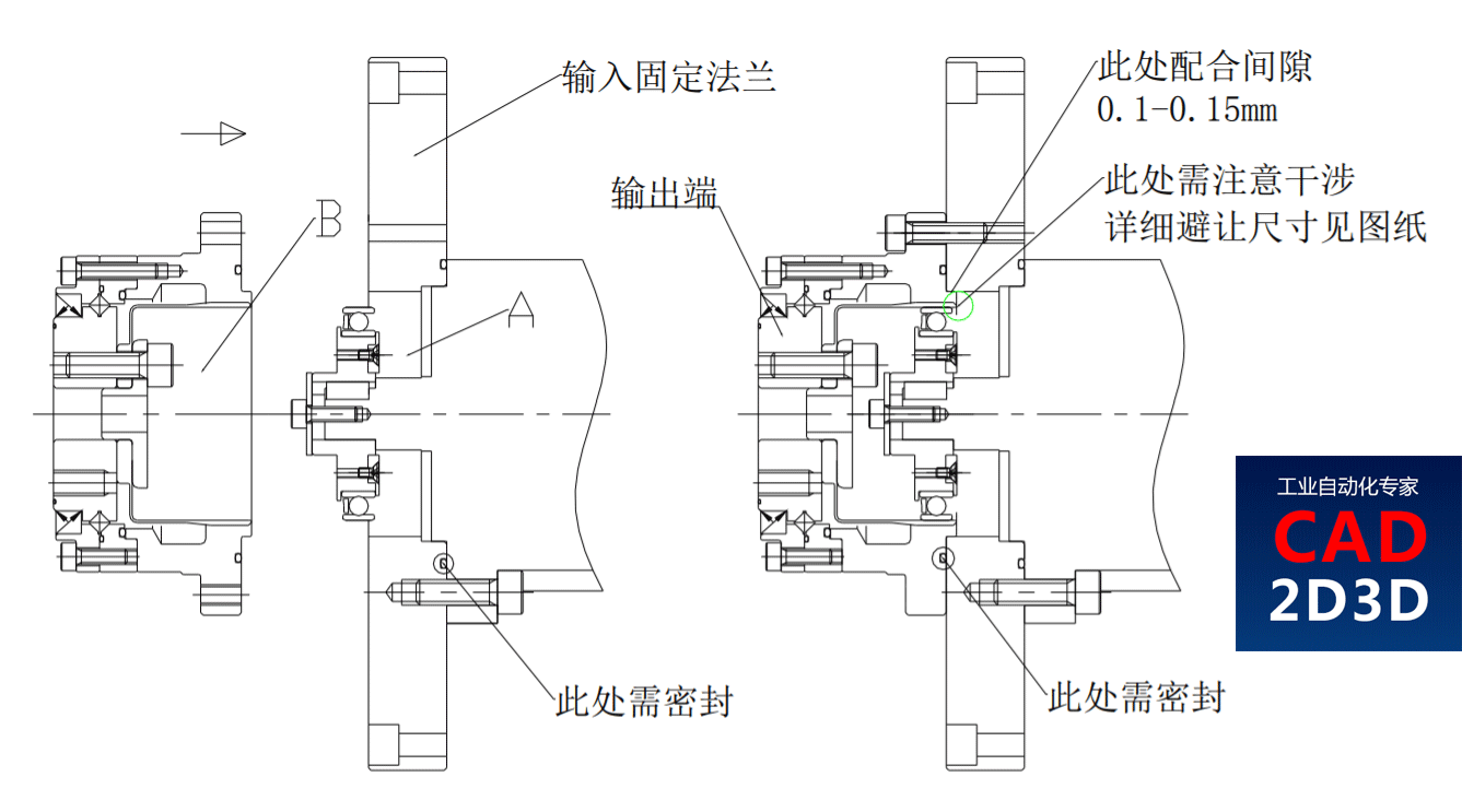 谐波减速器内部结构及安装说明