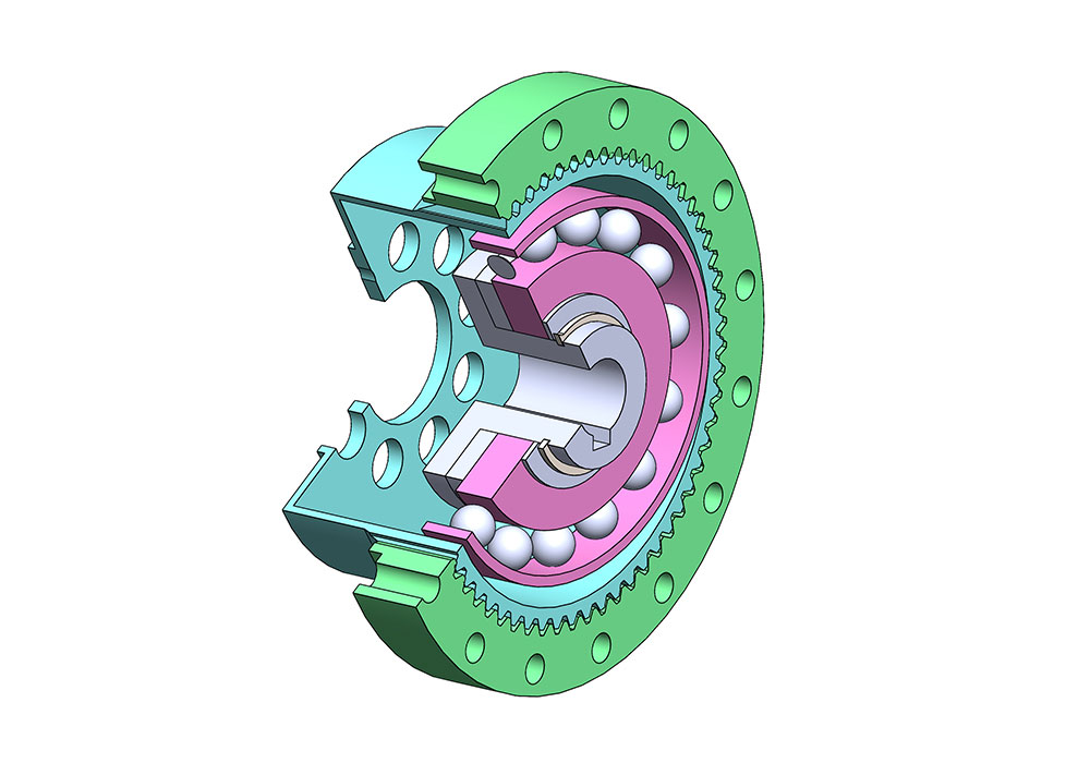 谐波减速机3D模型SolidWorks源文件免费下载，含stp通用格式，结构看似简单，实则脑洞大开