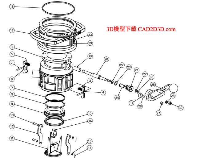 API干式阀3D模型免费下载，SolidWorks源文件，Stp通用格式