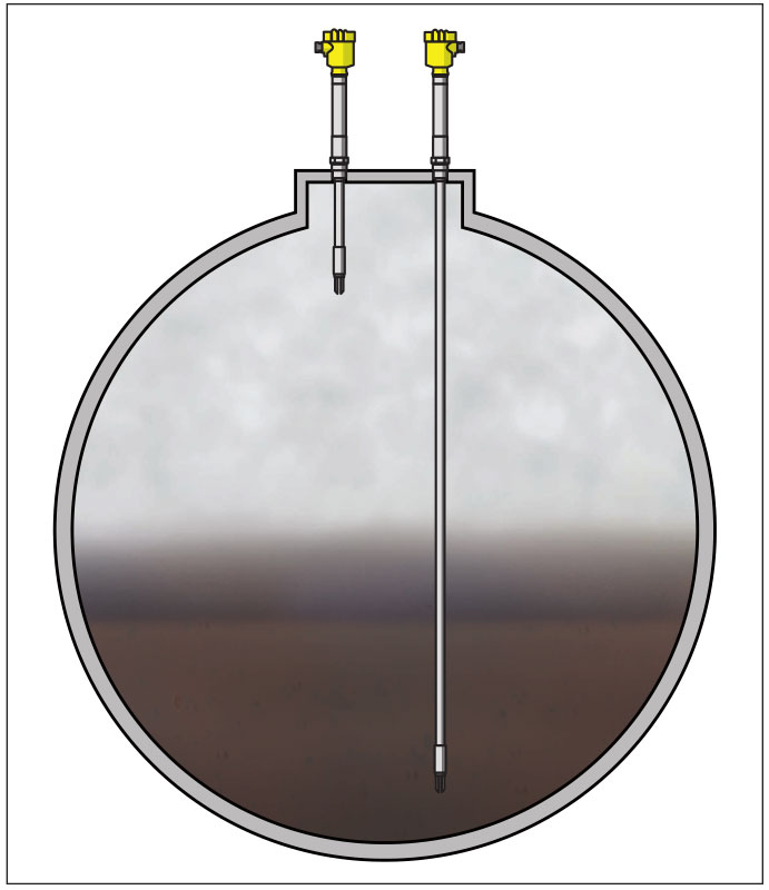 音叉振动液位计，可以测量含有蒸汽的锅炉液位高度