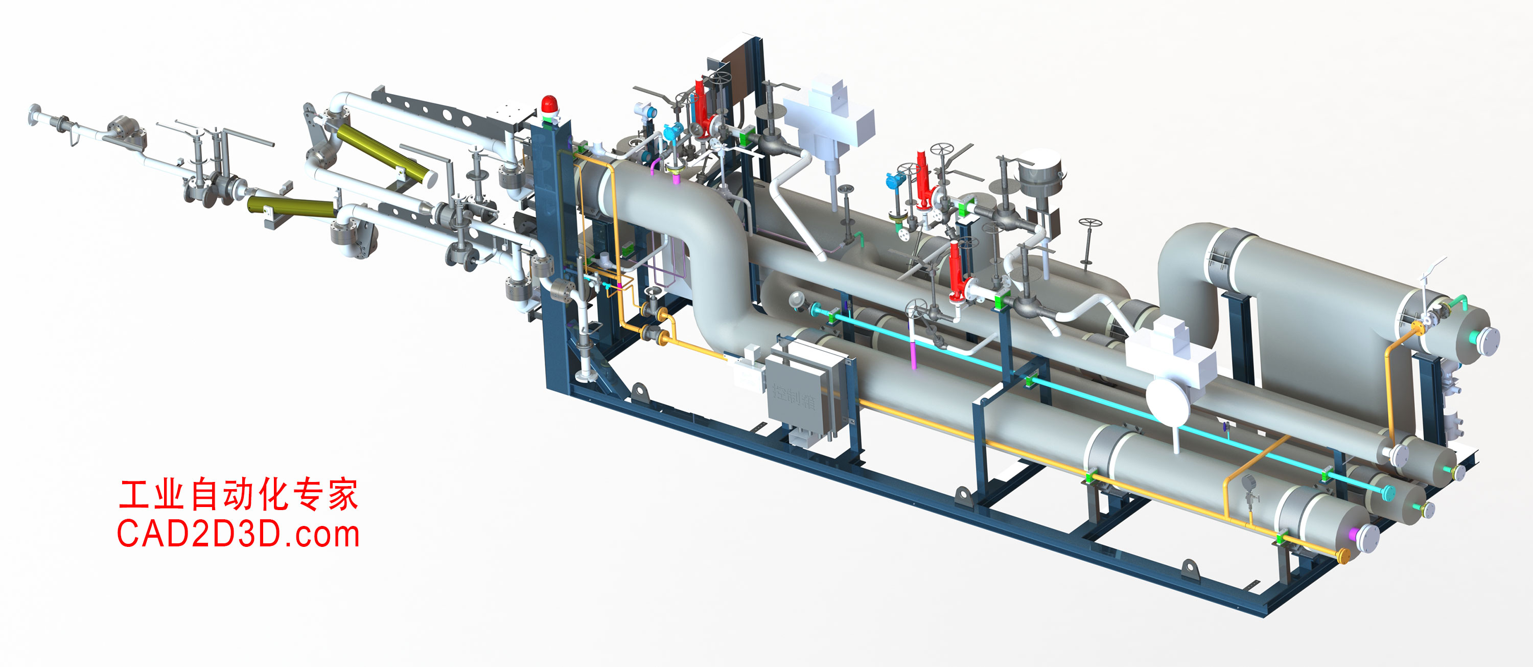 LNG装车橇3D模型免费下载，SolidWorks源文件下载，STEP通用3D模型文件下载