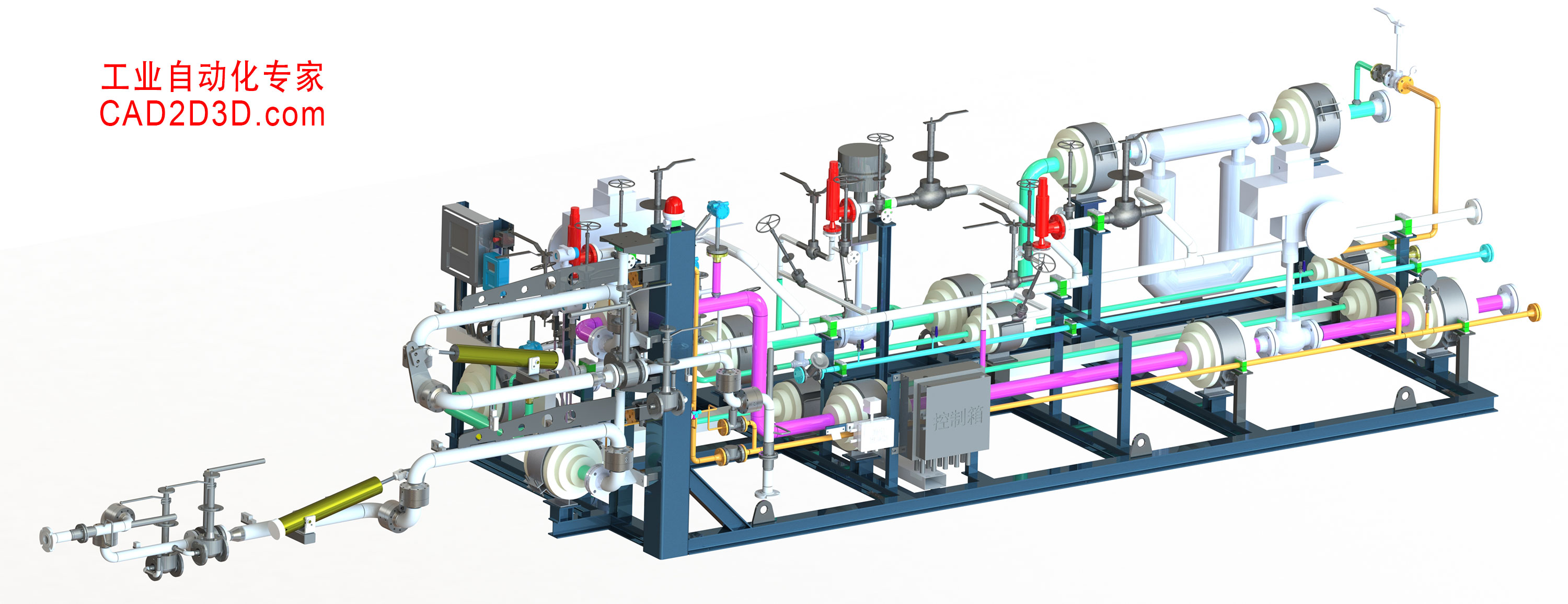 LNG装车橇3D模型免费下载，SolidWorks源文件下载，STEP通用3D模型文件下载