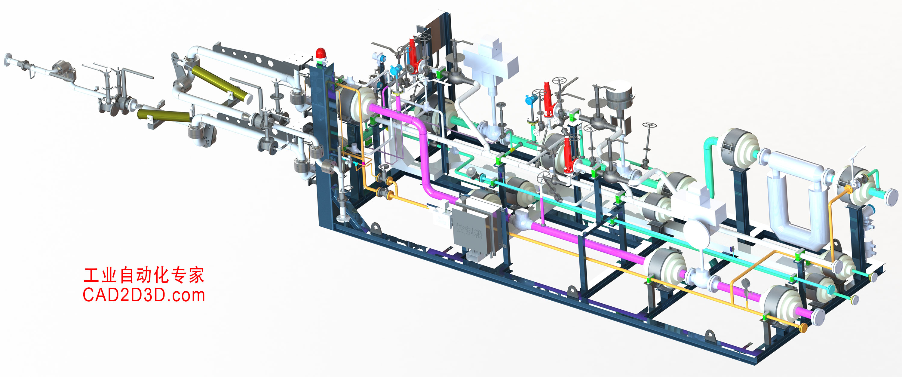 LNG装车橇3D模型免费下载，SolidWorks源文件下载，STEP通用3D模型文件下载