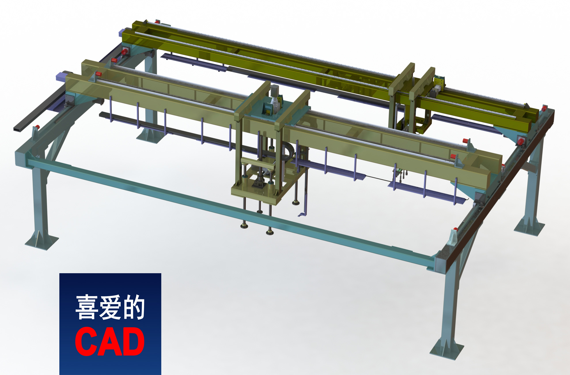 板材机械手3D模型免费下载，SolidWorks源文件，STEP通用3D格式