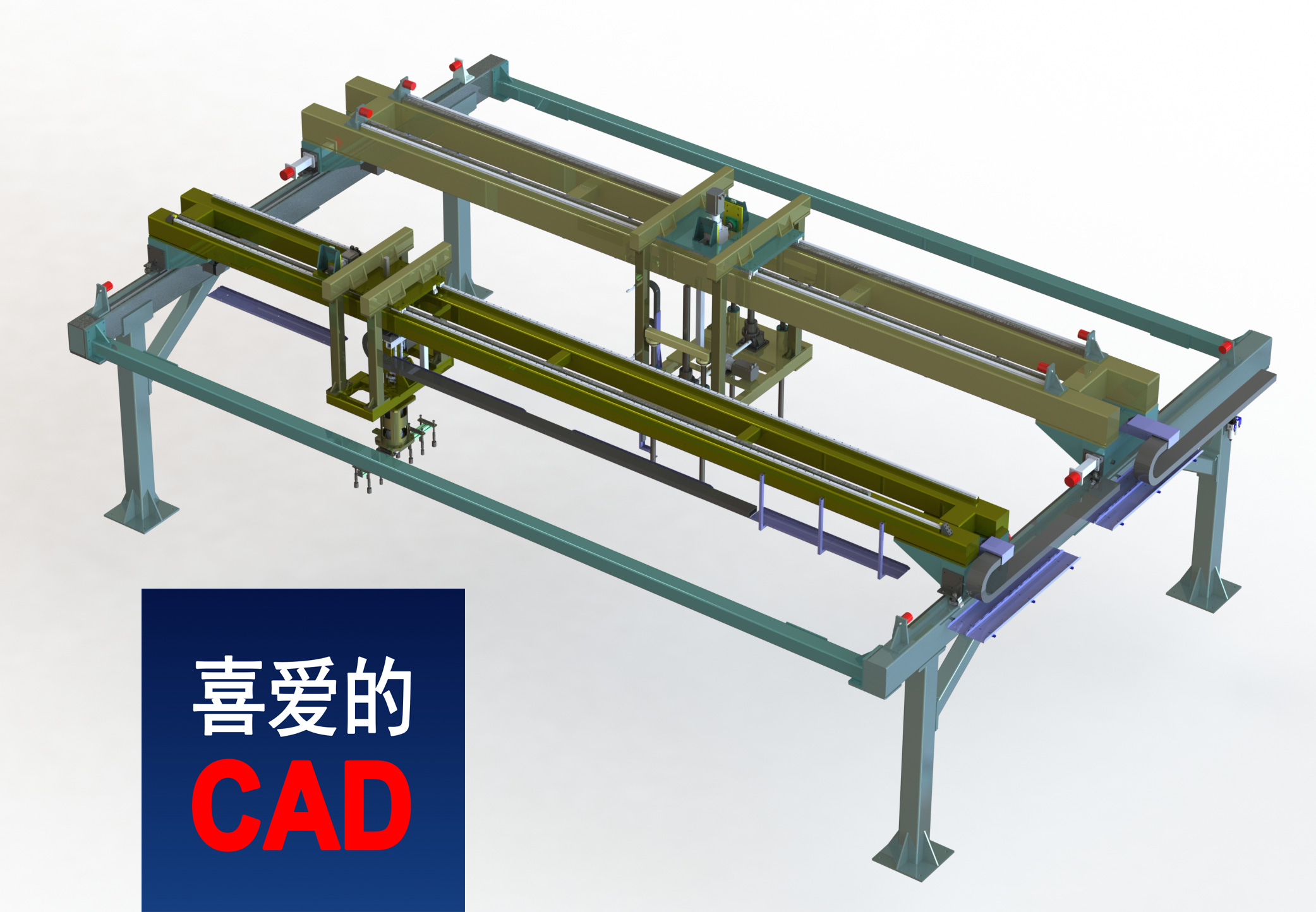 板材机械手3D模型免费下载，SolidWorks源文件，STEP通用3D格式