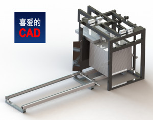 板材自动上料机3D模型免费下载，SolidWorks源文件，STEP通用格式