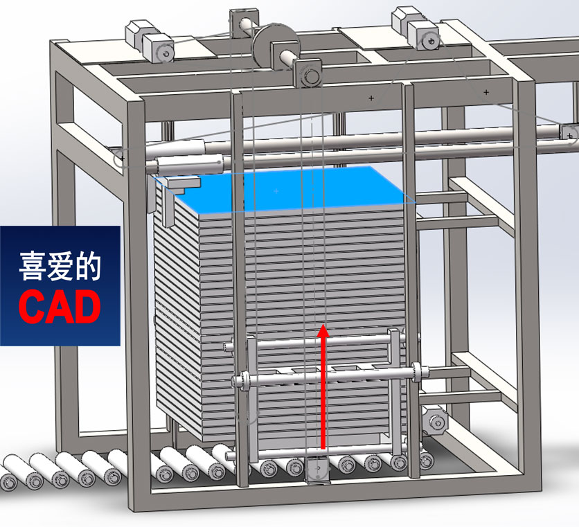 板材自动上料机3D模型免费下载，SolidWorks源文件，STEP通用格式