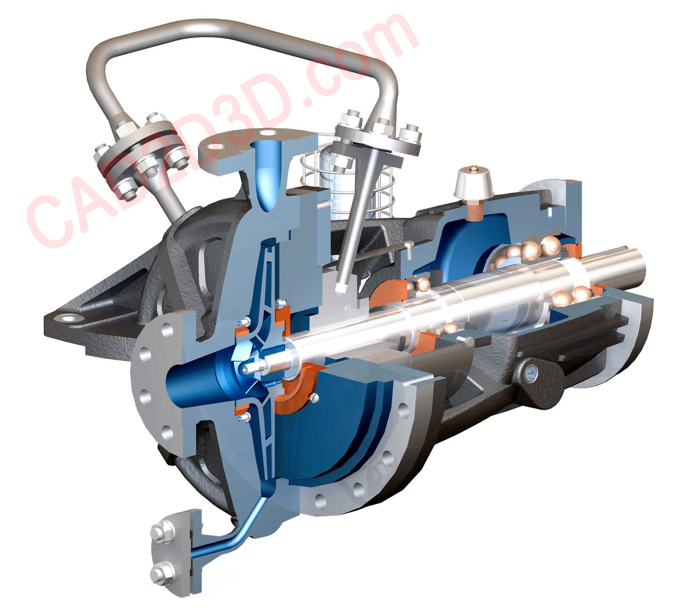 API 610 离心泵的泵型 OH1 和 OH2 的区别、图示及对应的实物图