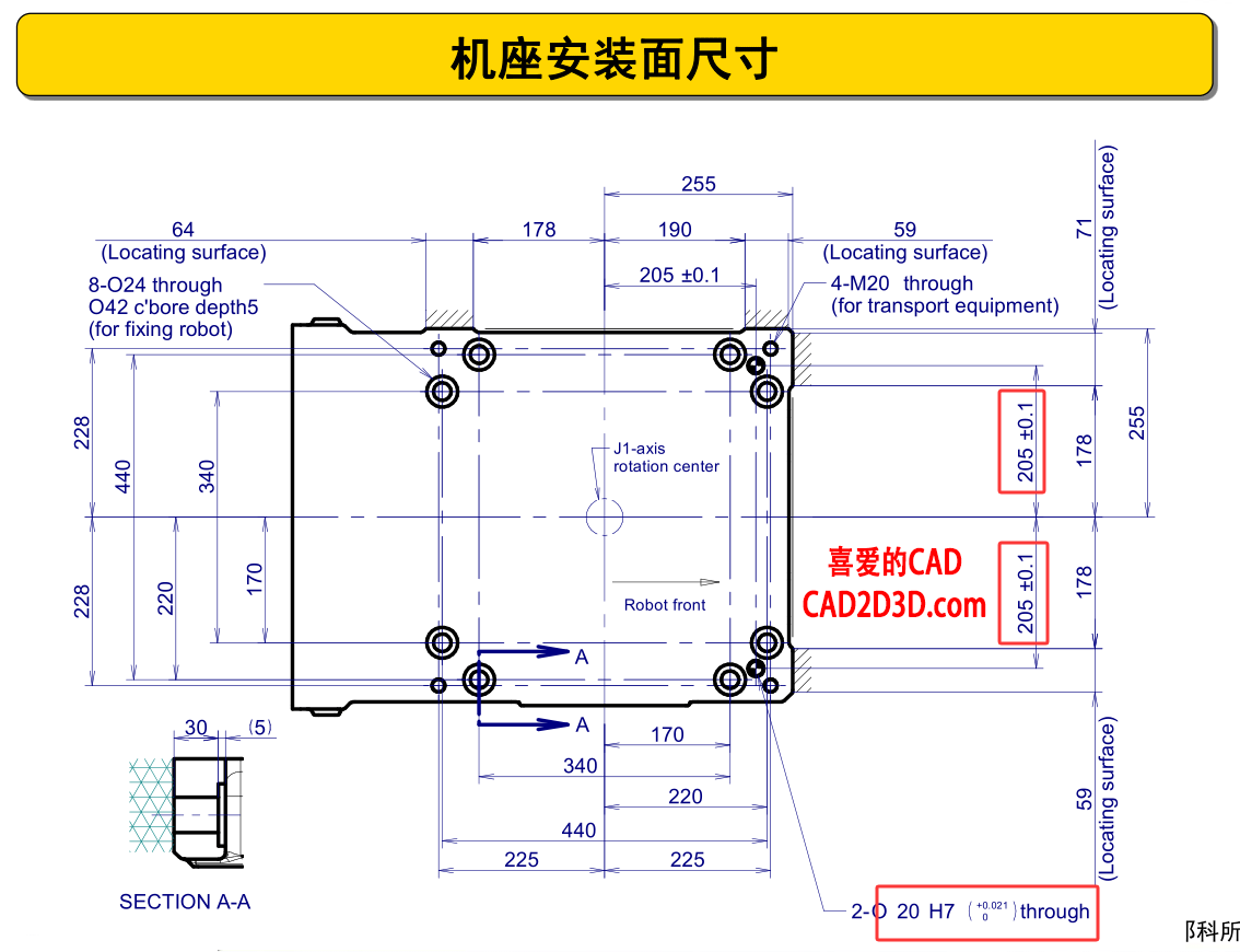 机器人安装定位方法及示例，机器人基座不一定有定位销孔，难道定位对机器人安装不重要吗？