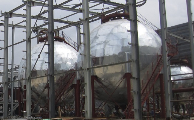 钢厂饱和水蒸气球阀（球形蒸汽蓄热器）技术参数、生产制造过程、实物图及潜在失效模式分析